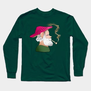 Gnomie with Pipe Smoke Long Sleeve T-Shirt